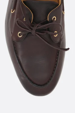 mocassino stringato Pathy in pelle liscia