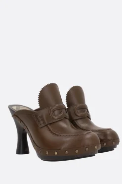 mule Potter in pelle liscia