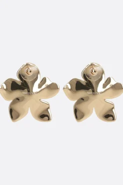 orecchini a fiore in ottone smaltato