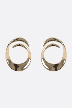 orecchini Swirl in ottone