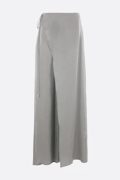 panta-gonna asimmetrica in twill