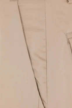 pantalone a gamba ampia Billie in popeline stretch