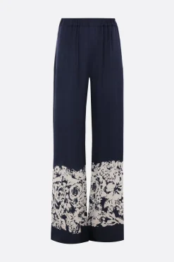 pantalone a gamba ampia Sofia in raso