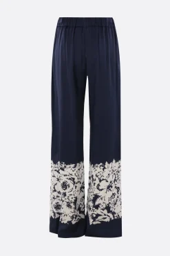 pantalone a gamba ampia Sofia in raso