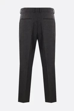 pantalone a gamba dritta in cashmere stretch