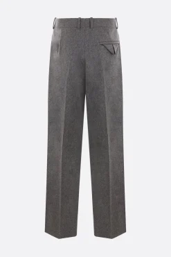 pantalone a gamba dritta in flanella