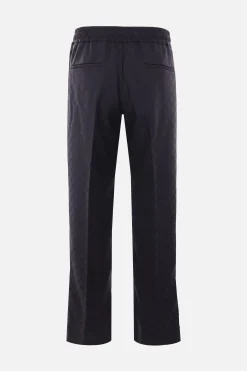 pantalone a gamba dritta in tessuto GG jacquard