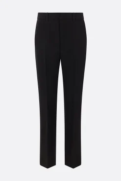 pantalone a gamba dritta in lana