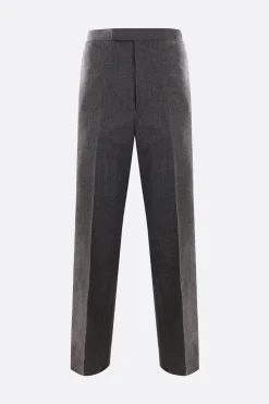 pantalone a gamba larga in lana