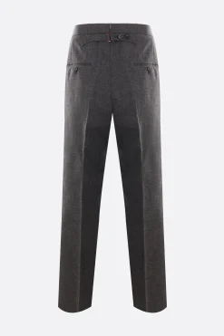 pantalone a gamba larga in lana