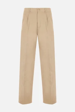 pantalone a gamba larga in cotone Gucci s'il vous plait