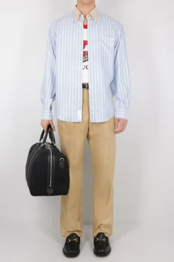 pantalone a gamba larga in cotone Gucci s'il vous plait