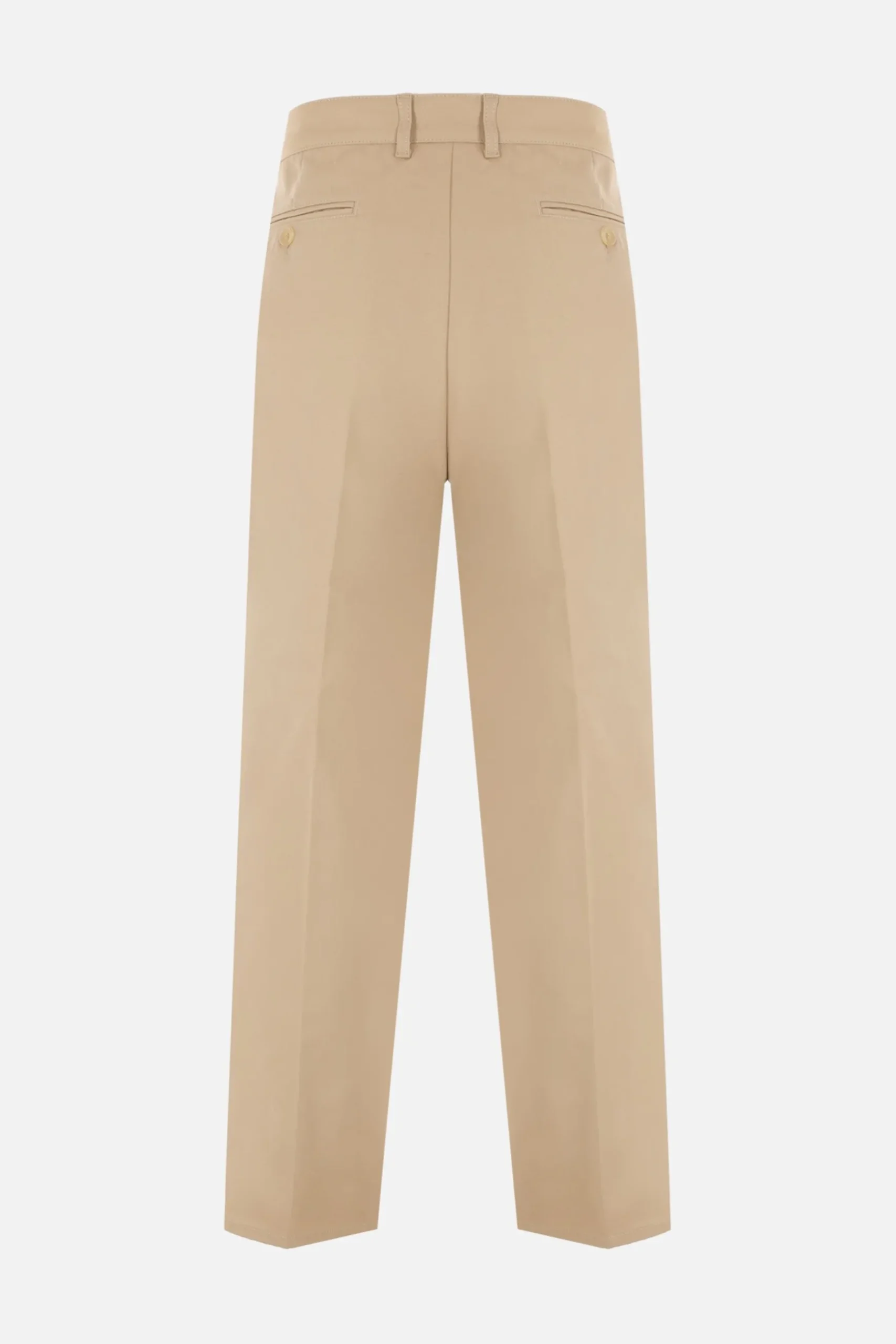 pantalone a gamba larga in cotone Gucci s'il vous plait
