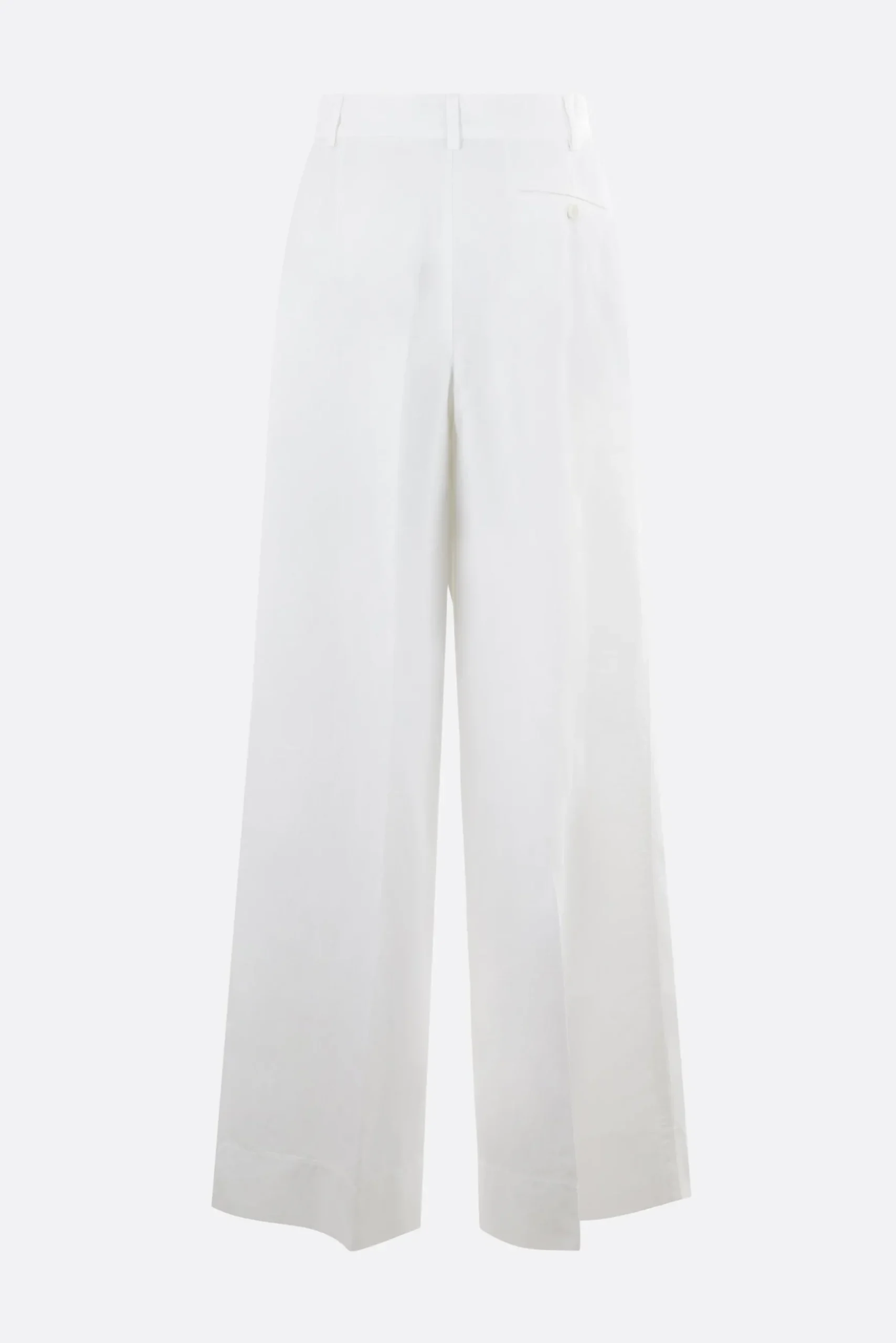 pantalone a gamba larga in bull denim