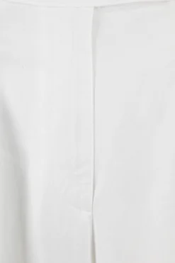 pantalone a gamba larga in bull denim
