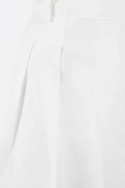 pantalone a gamba larga in bull denim