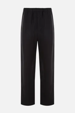 pantalone baggy-fit in viscosa e ramia sostenibile