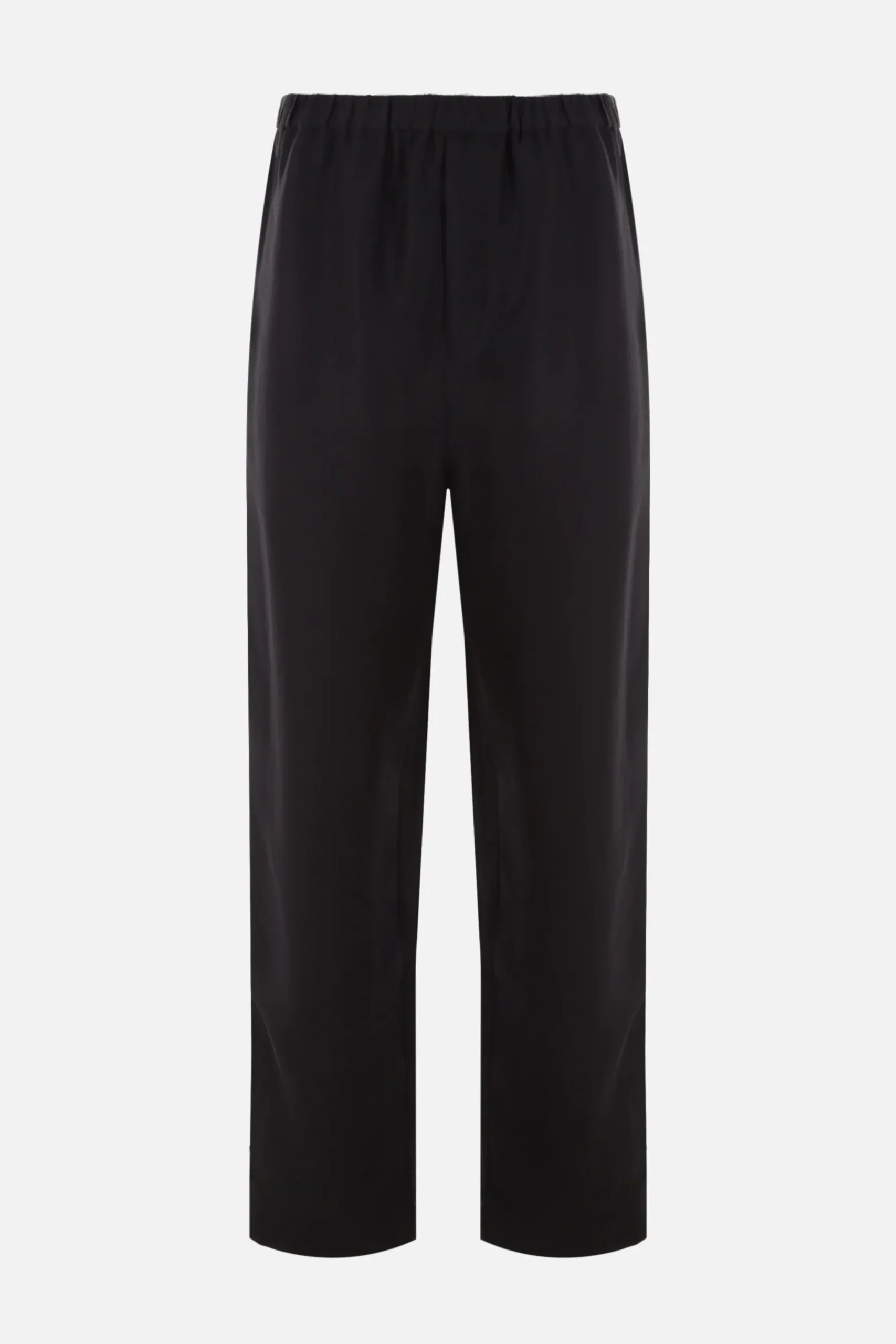 pantalone baggy-fit in viscosa e ramia sostenibile