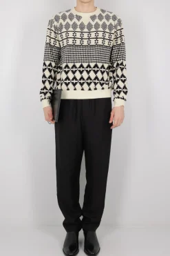 pantalone baggy-fit in viscosa e ramia sostenibile