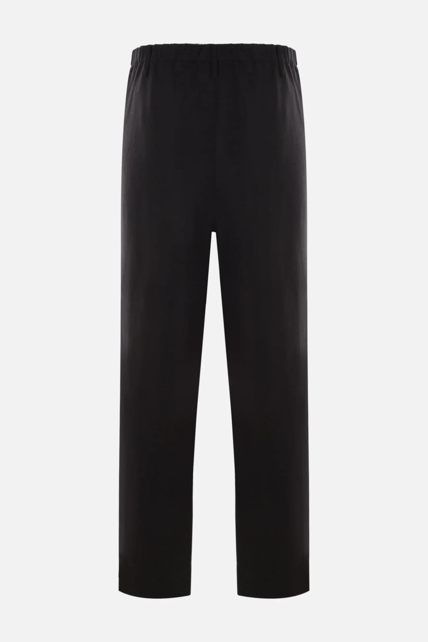 pantalone baggy-fit in viscosa e ramia sostenibile