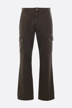 pantalone cargo in gabardine
