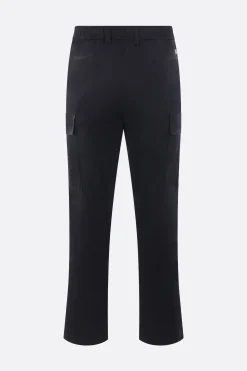 pantalone cargo in gabardine
