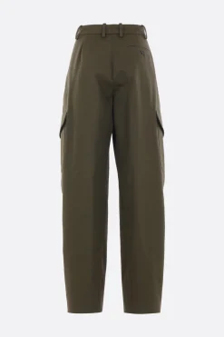 pantalone cargo in gabardine