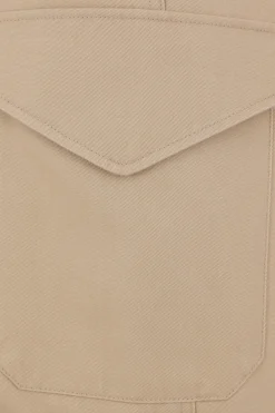 pantalone cargo in gabardine