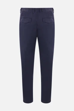 pantalone con pinces in cotone stretch