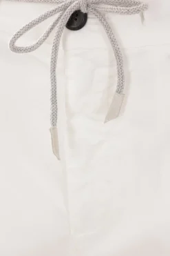 pantalone con pinces in cotone stretch