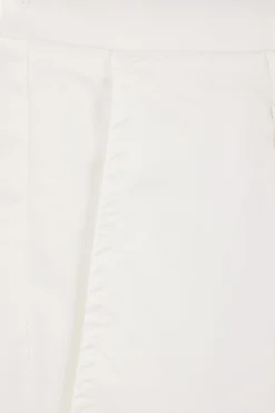 pantalone con pinces in cotone stretch