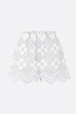 pantalone corto Bahia in pizzo sangallo
