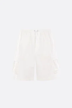 pantalone corto cargo in cotone ripstop
