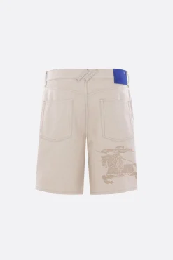 pantalone corto in denim