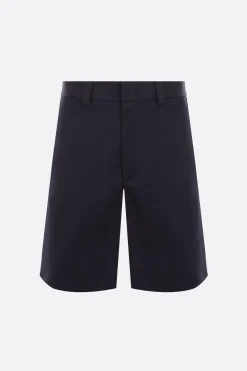 pantalone corto in doppio twill