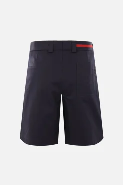 pantalone corto in doppio twill