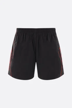 pantalone corto in nylon ricamo logo