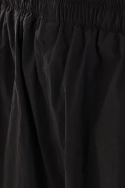 pantalone corto in nylon ricamo logo
