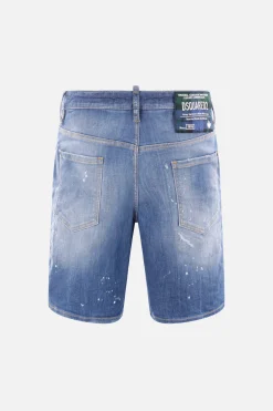 pantalone corto Marine in denim distressed
