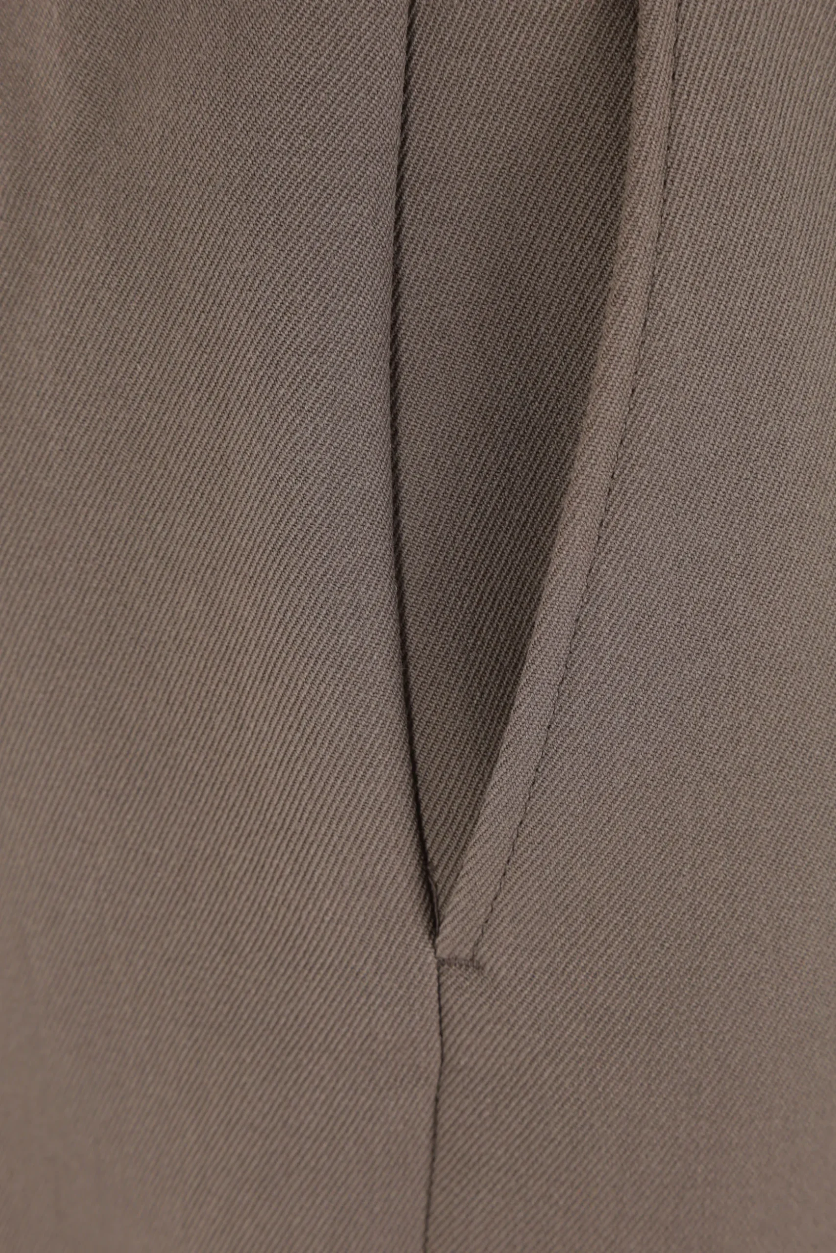 pantalone cropped a gamba larga in twill