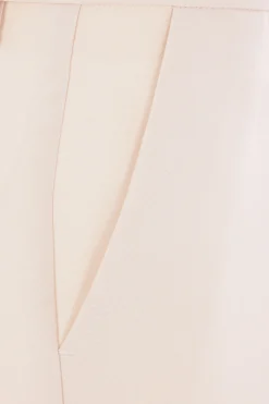 pantalone cropped flare in viscosa e lana