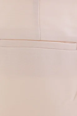 pantalone cropped flare in viscosa e lana