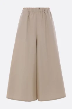 pantalone cropped in cotone