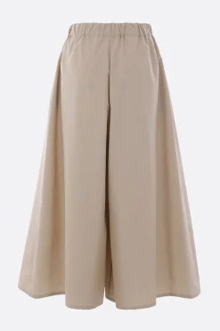 pantalone cropped in cotone