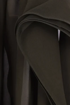 pantalone cropped in georgette