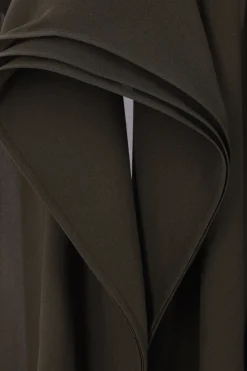 pantalone cropped in georgette