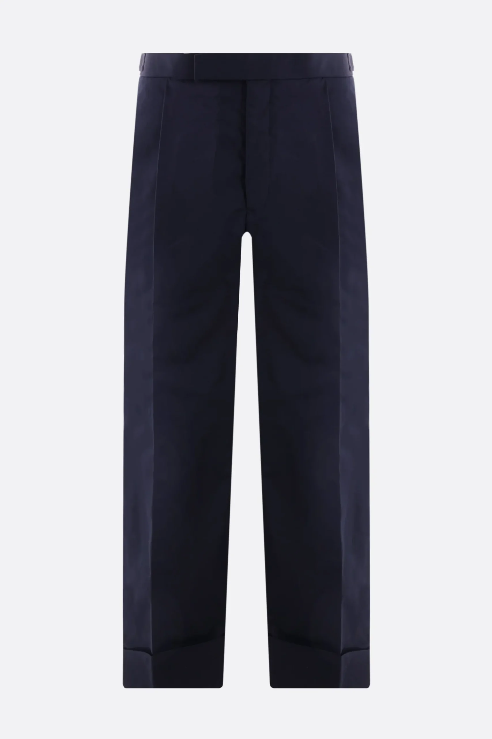 pantalone cropped in grain de poudre tecnico