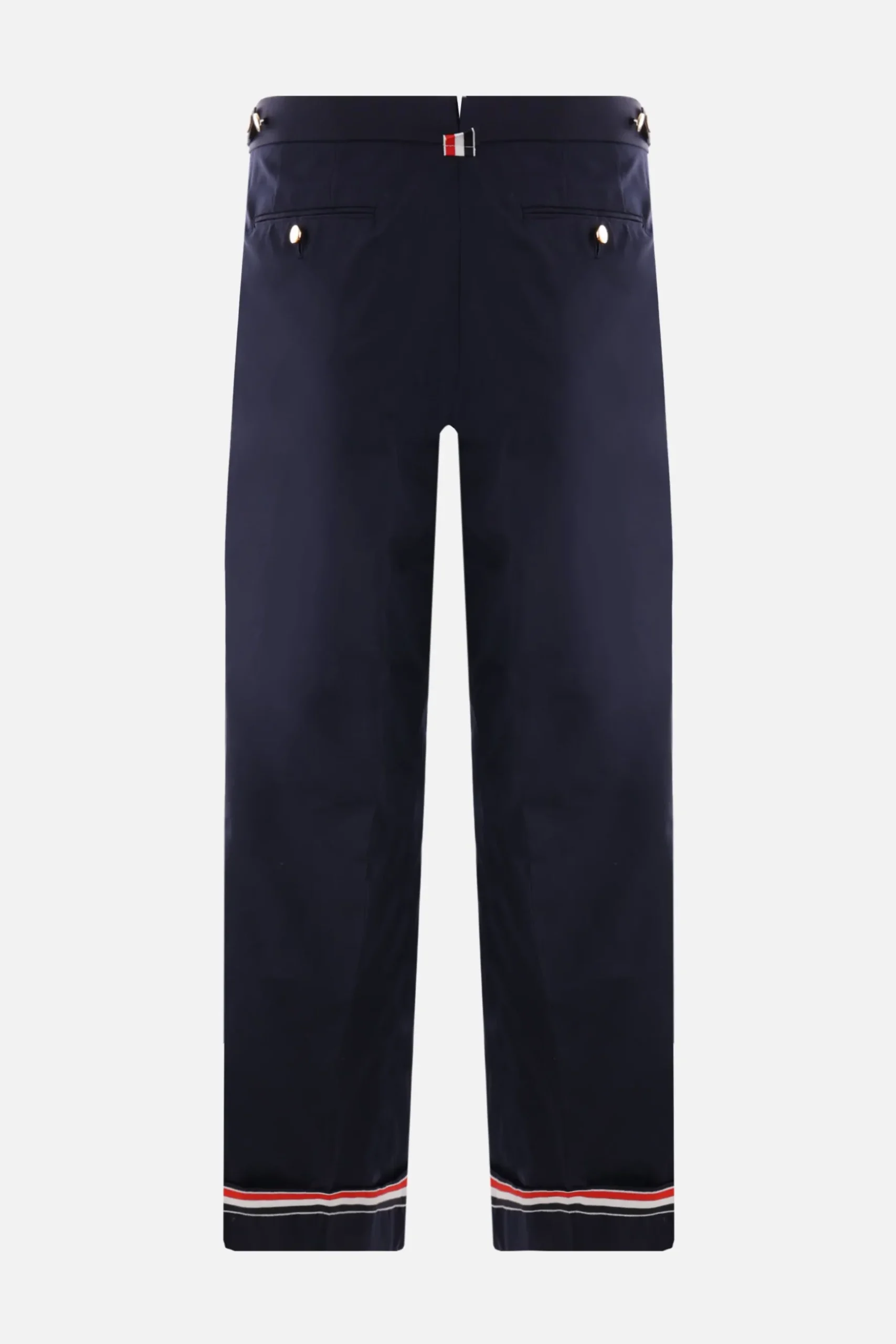 pantalone cropped in grain de poudre tecnico