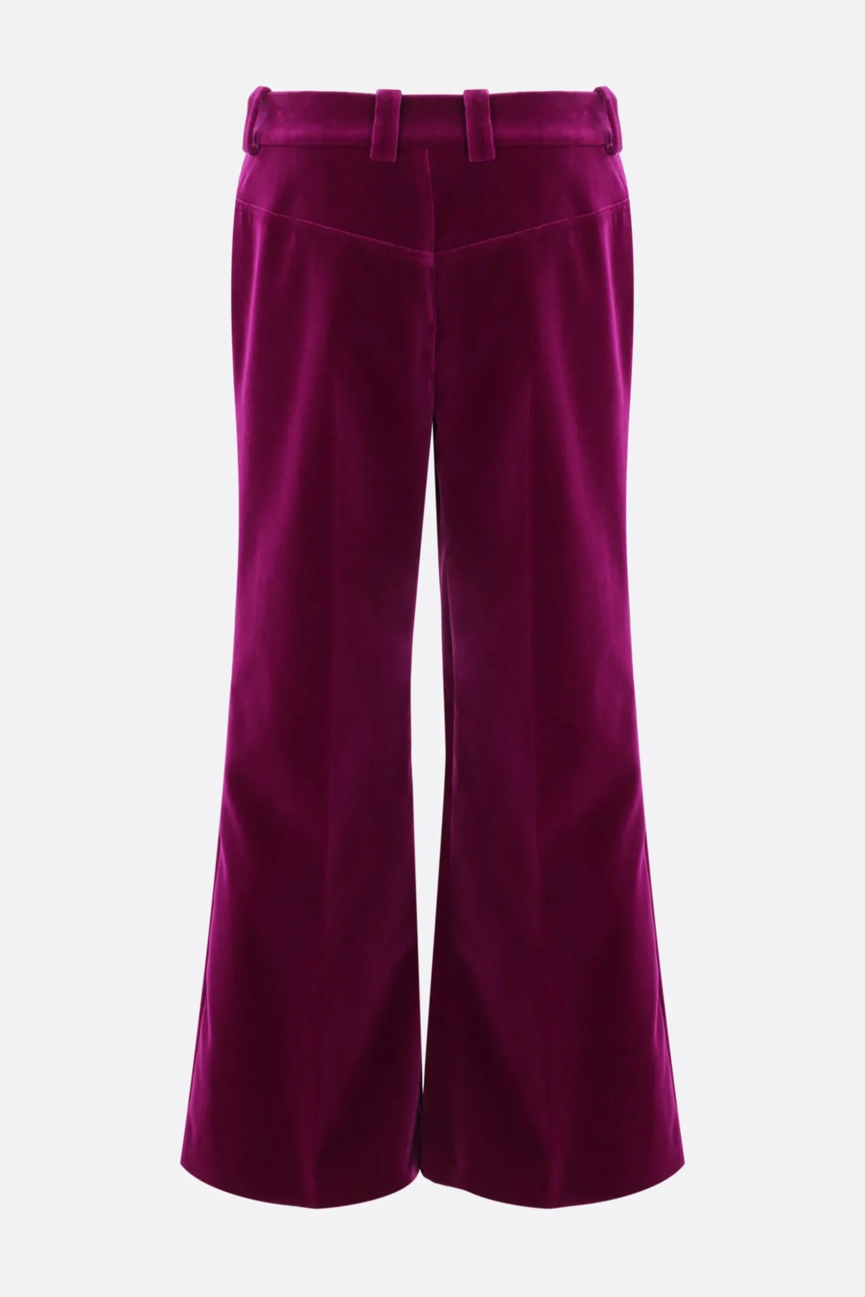 pantalone cropped in velluto