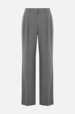 pantalone Everhart in gabardine di lana